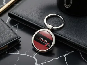 Metal Keychain Glossy Style and Universal Finish